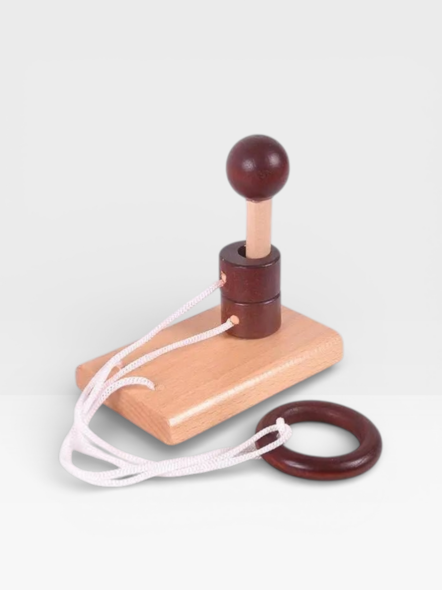 Desk Novelty 3D Wooden Rope Loop Puzzle - UNIVEA