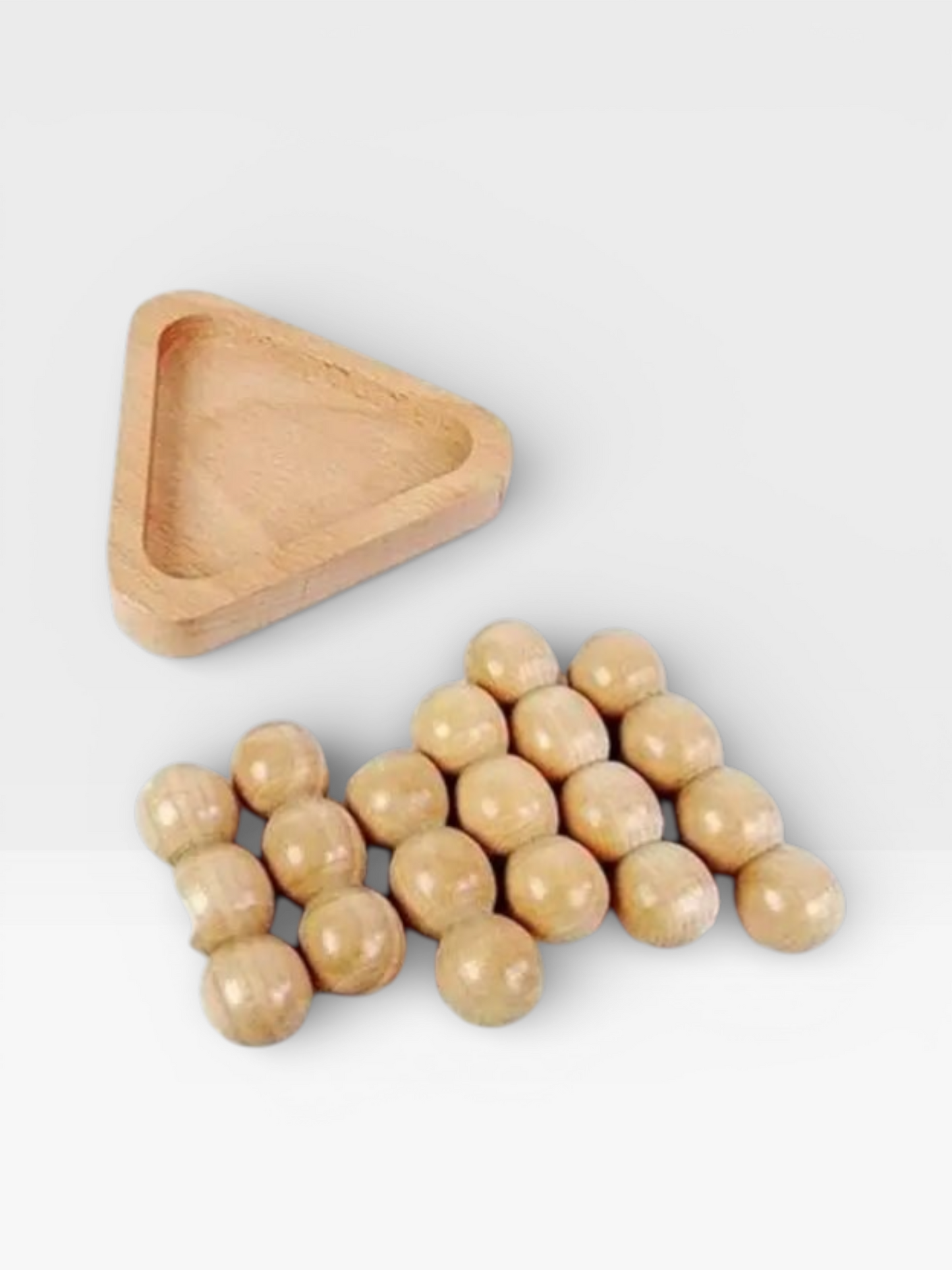 Intelligence Pyramid - shaped Wooden Beads Brain Teasers 3D Logic Mind Puzzle Game - UNIVEA