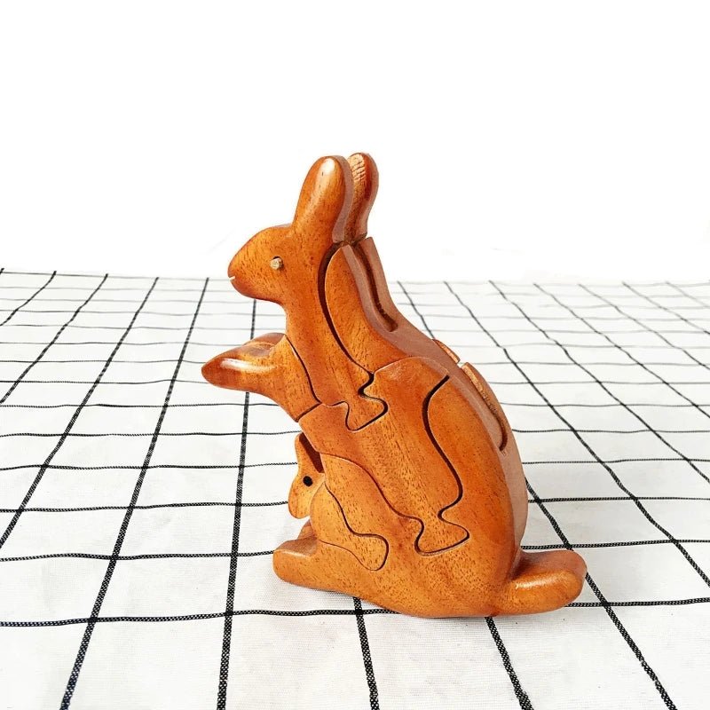3D Wooden Stacking Animals Jigsaw Toys - UNIVEA