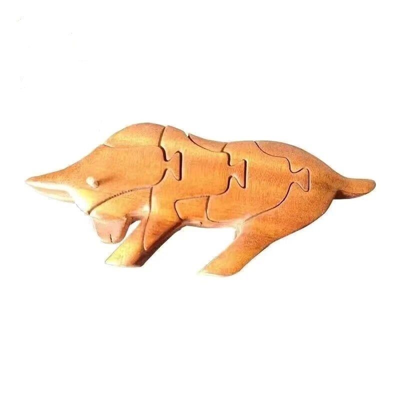 3D Wooden Stacking Animals Jigsaw Toys - UNIVEA