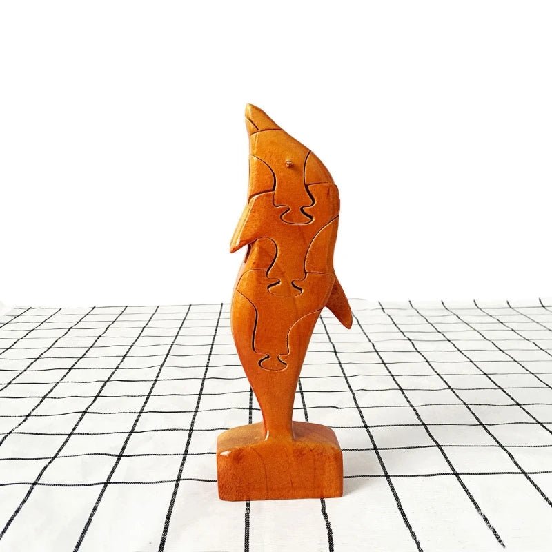 3D Wooden Stacking Animals Jigsaw Toys - UNIVEA