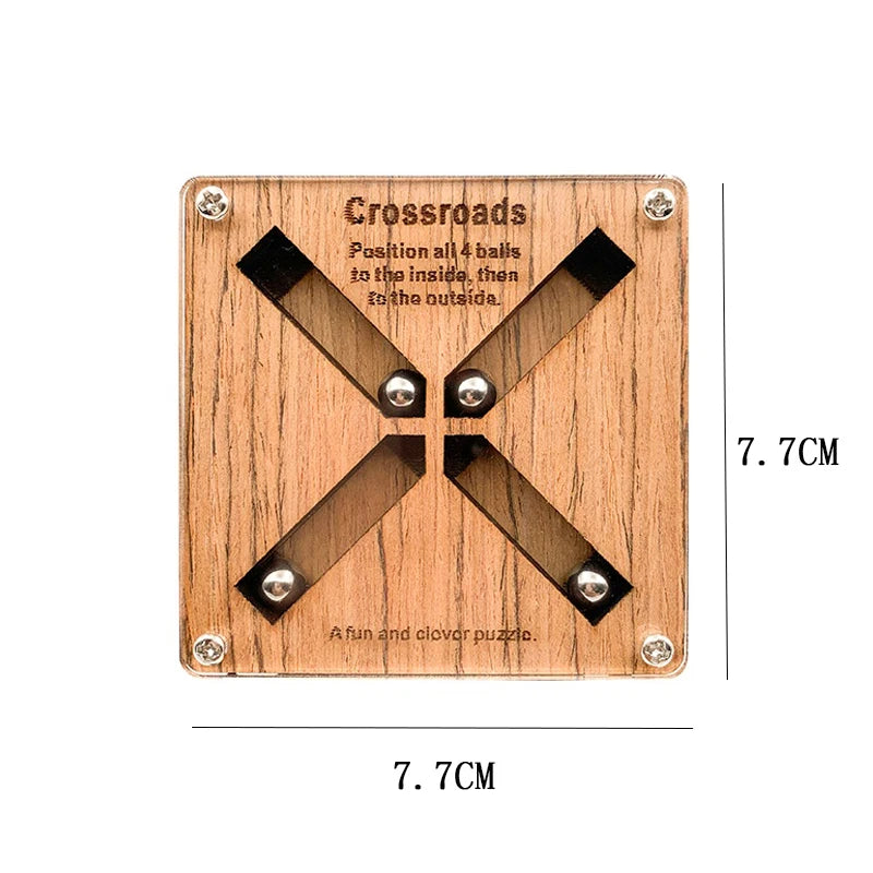 Crossroad Puzzle Labyrinth Maze Wooden Puzzles For Adults Children Brain Games Juegos De Ingenio Y Logica Very Difficult - UNIVEA