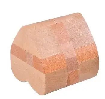 Beech Wood Wooden Burr Puzzles Interlocking Game for Adults KIds - UNIVEA