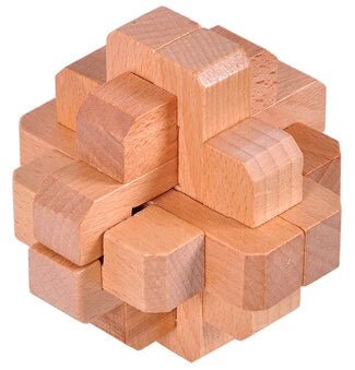Beech Wood Wooden Burr Puzzles Interlocking Game for Adults KIds - UNIVEA