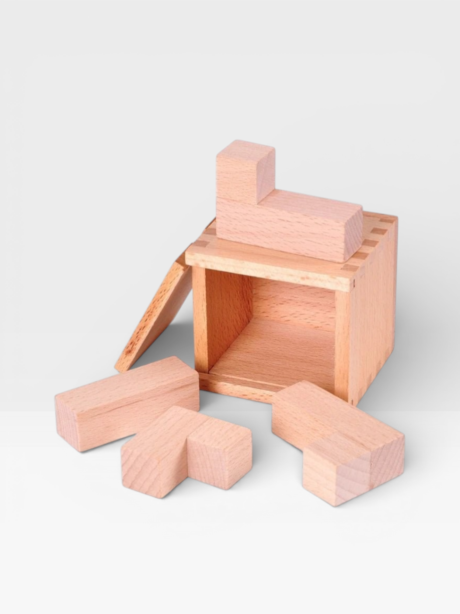 Desk Novelty 3D Wooden Rope Loop Puzzle - UNIVEA