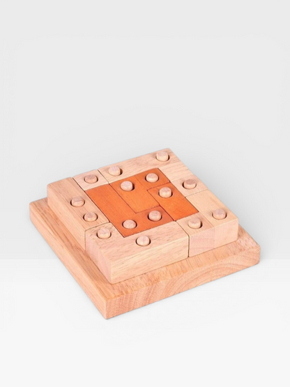 Desk Novelty 3D Wooden Rope Loop Puzzle - UNIVEA