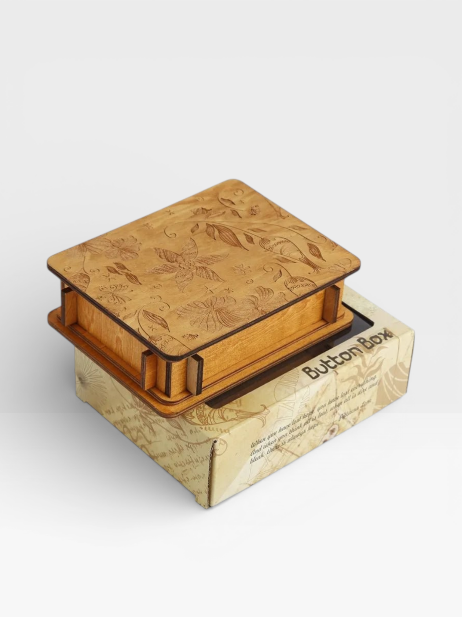 Gruelling Test Wooden Box Puzzle Brain Teaser Magic Puzzles Game for Adults Children - UNIVEA