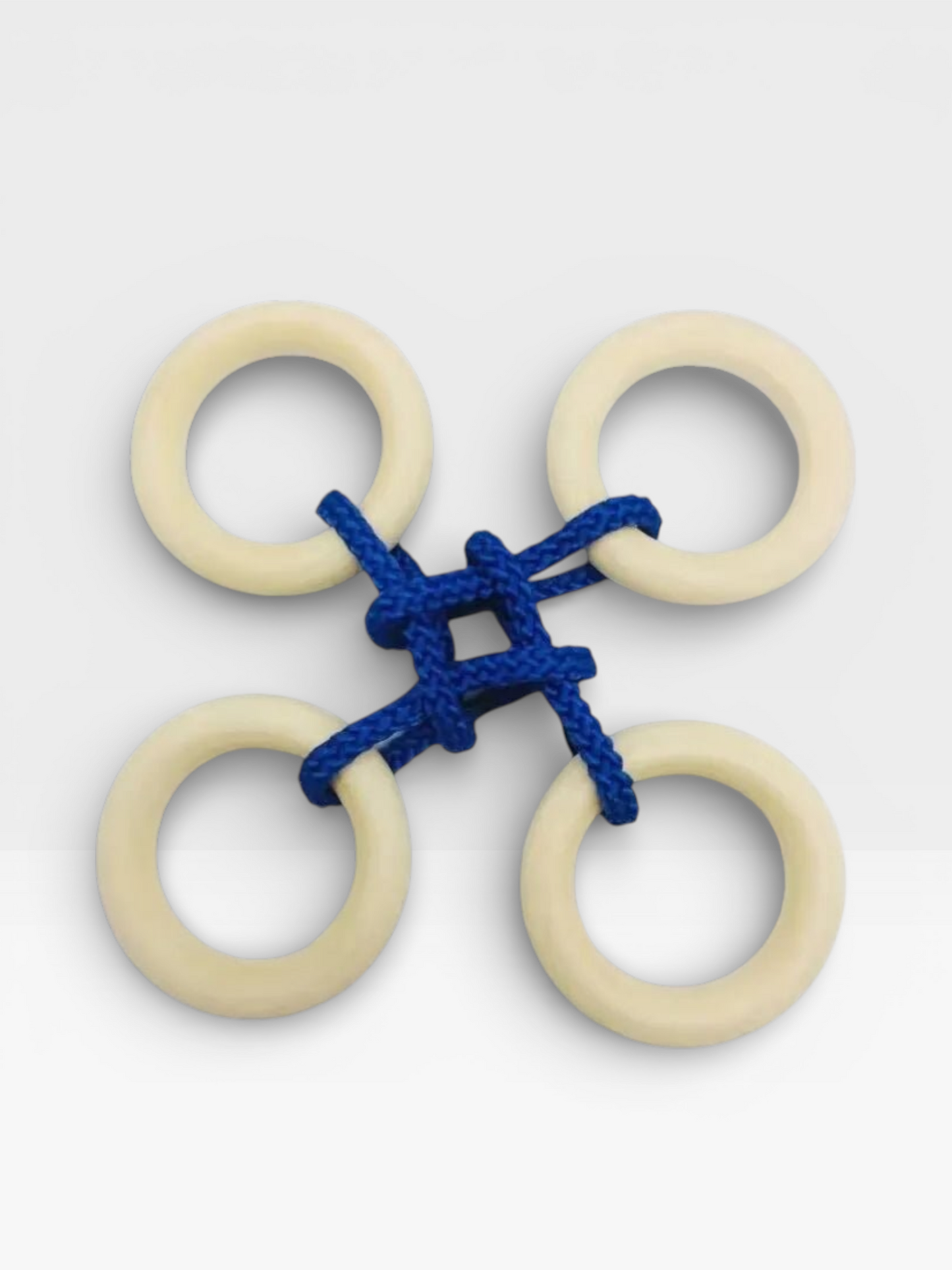 Intelligence Logic Wooden Metal Rope Puzzle - UNIVEA