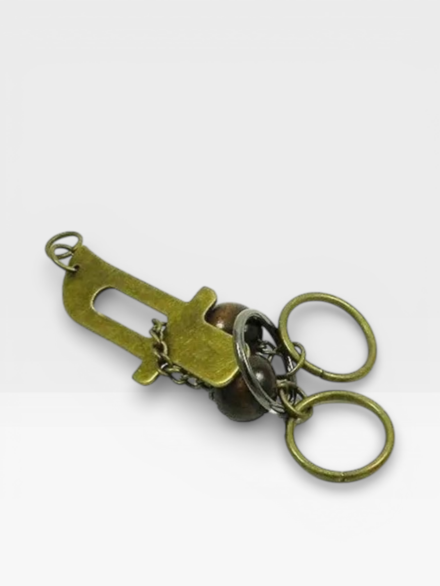 Intelligence Logic Wooden Metal Rope Puzzle - UNIVEA