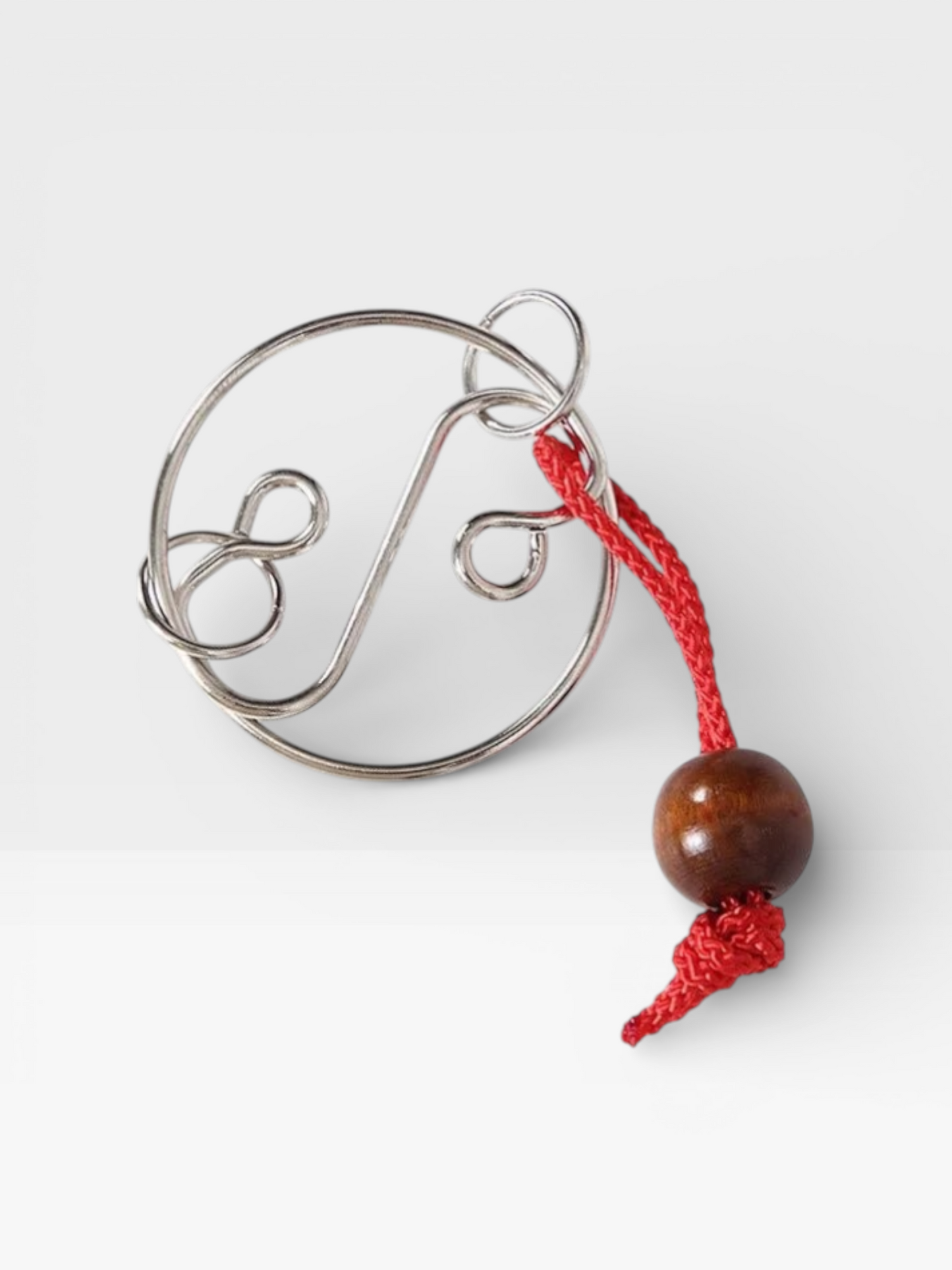 Intelligence Logic Wooden Metal Rope Puzzle - UNIVEA