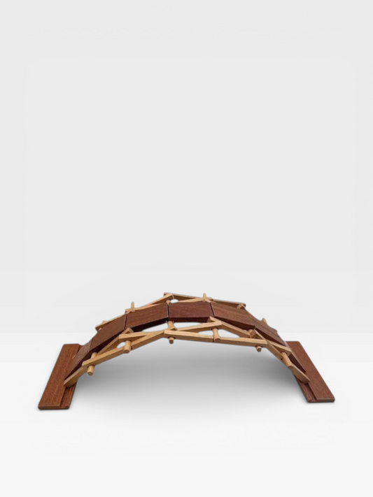 Mortise and Tenon Wooden Model Building Kits Mind Bailey bridge Puzzles 3D Assembling Wood Toys - UNIVEA