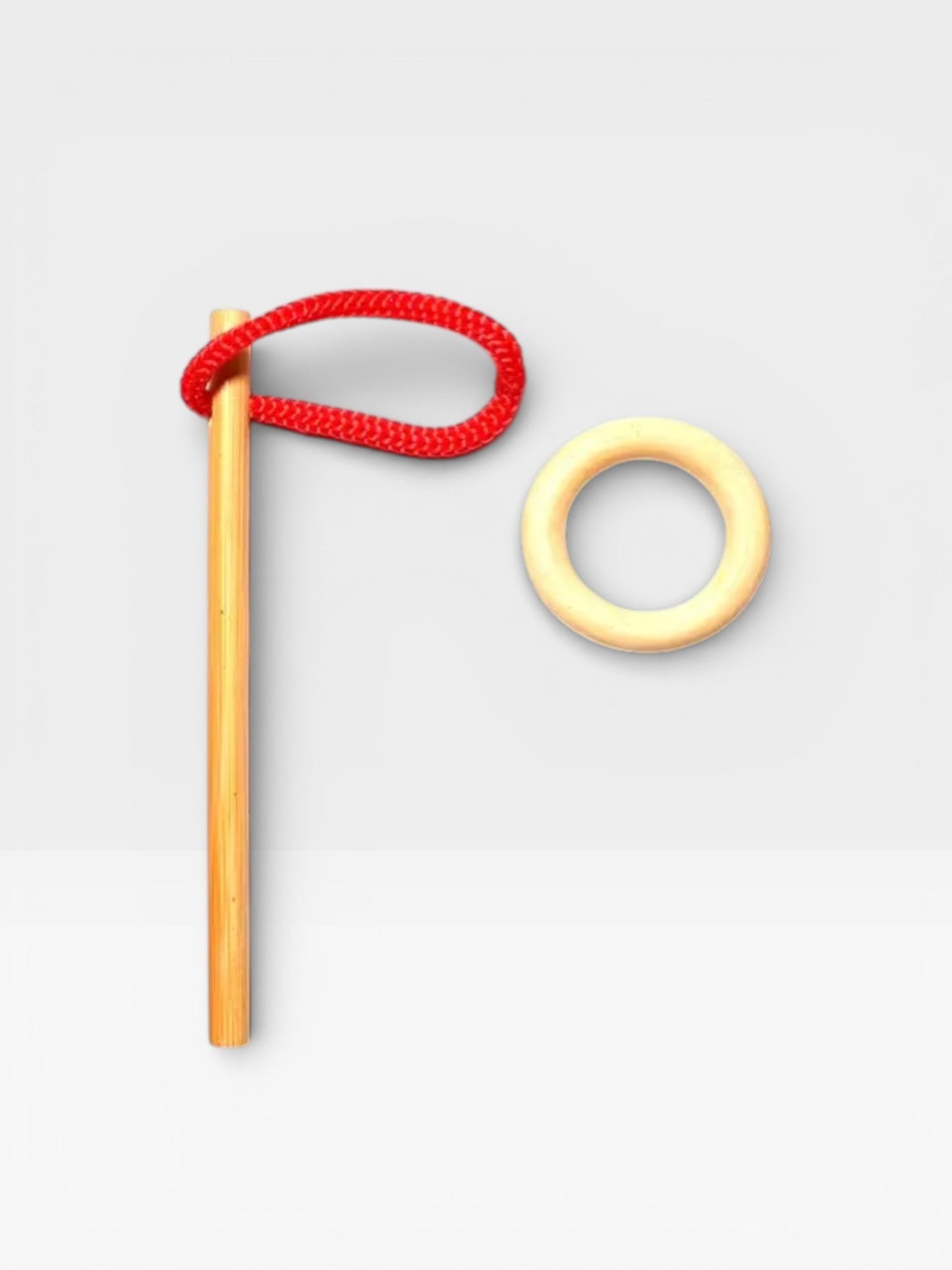 New Intelligence Magic Loop Puzzle Mind Logic Wooden Brain Teasers Rope Ring Puzzles Game - UNIVEA