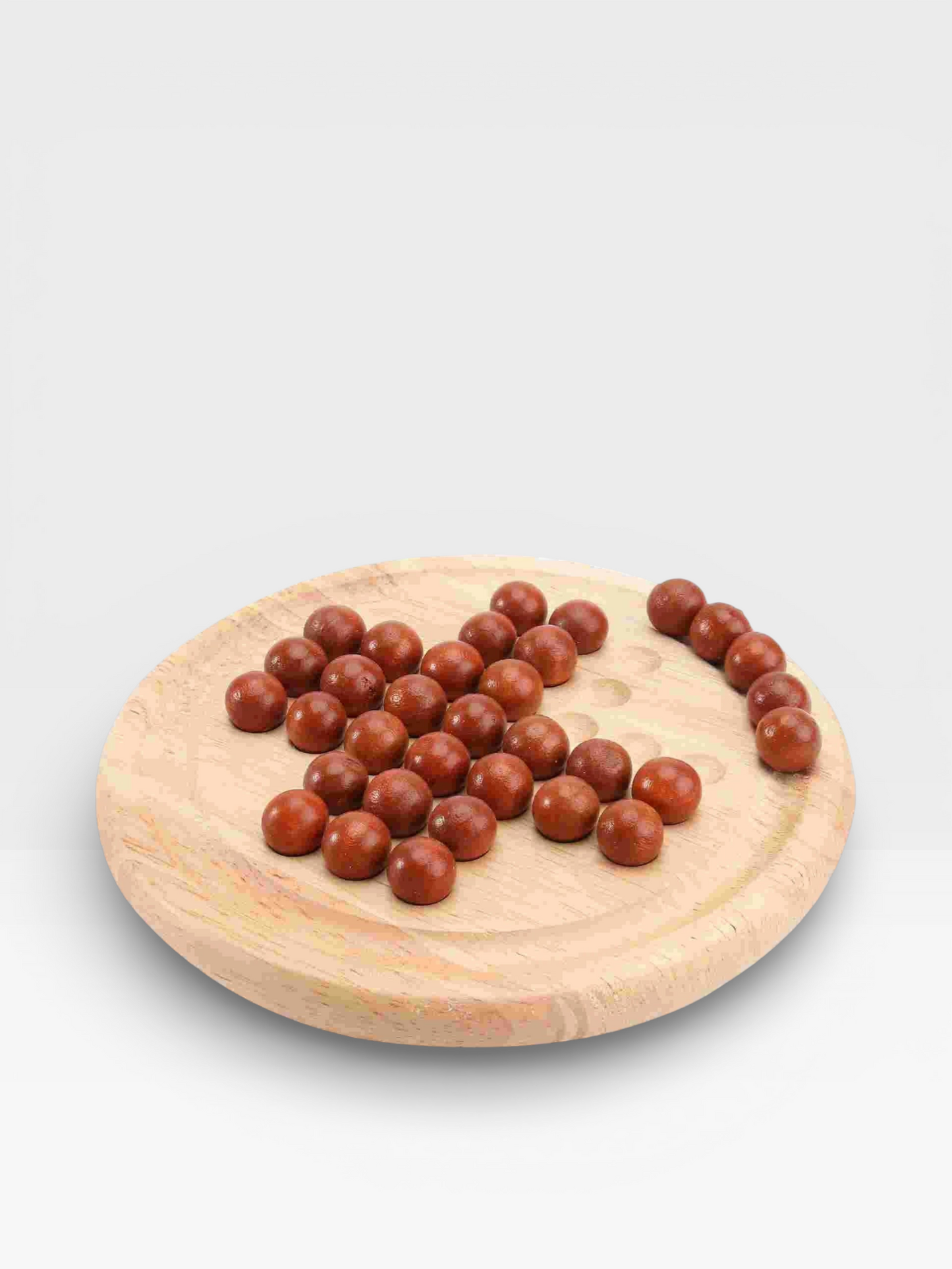 Wooden Europe Board Game Single Chess Peg Solitaire Diamond Move Independently Cognitive Ability Toy Classical Educational Toys - UNIVEA