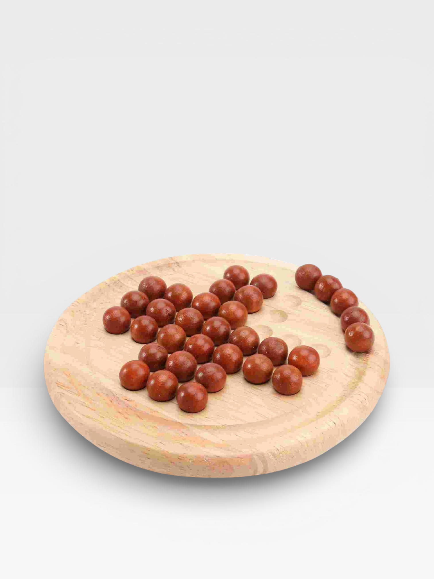 Wooden Europe Board Game Single Chess Peg Solitaire Diamond Move Independently Cognitive Ability Toy Classical Educational Toys - UNIVEA