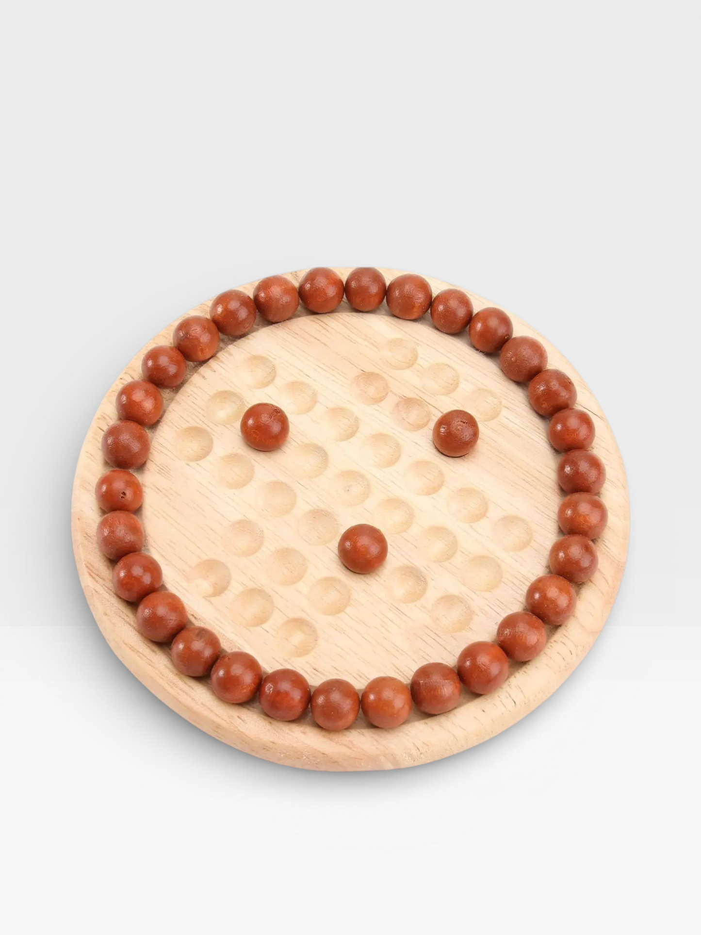 Wooden Europe Board Game Single Chess Peg Solitaire Diamond Move Independently Cognitive Ability Toy Classical Educational Toys - UNIVEA